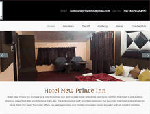Tablet Screenshot of hotelnewprinceinn.com